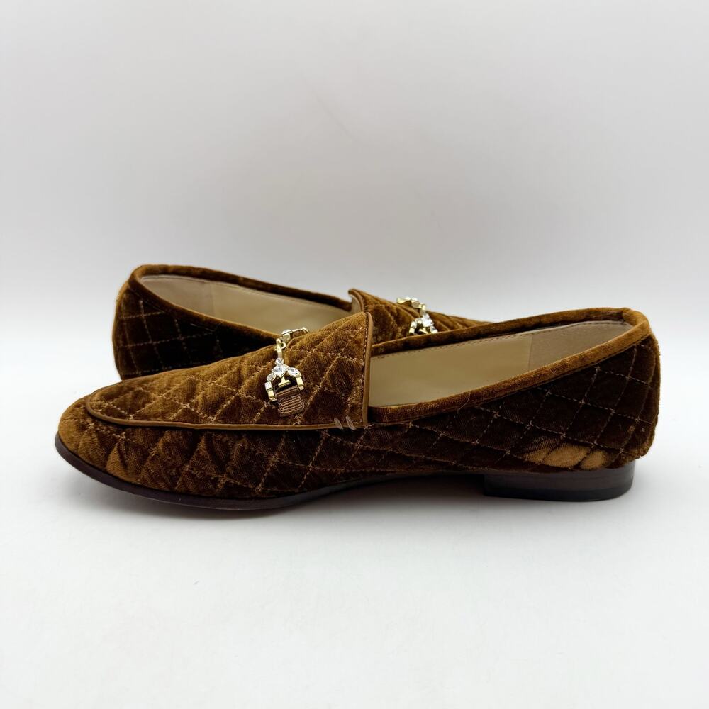 Sam Edelman Womens Loraine Regal Loafers Size 7 M EU 37 Camel Brown Cotton - Picture 5 of 12